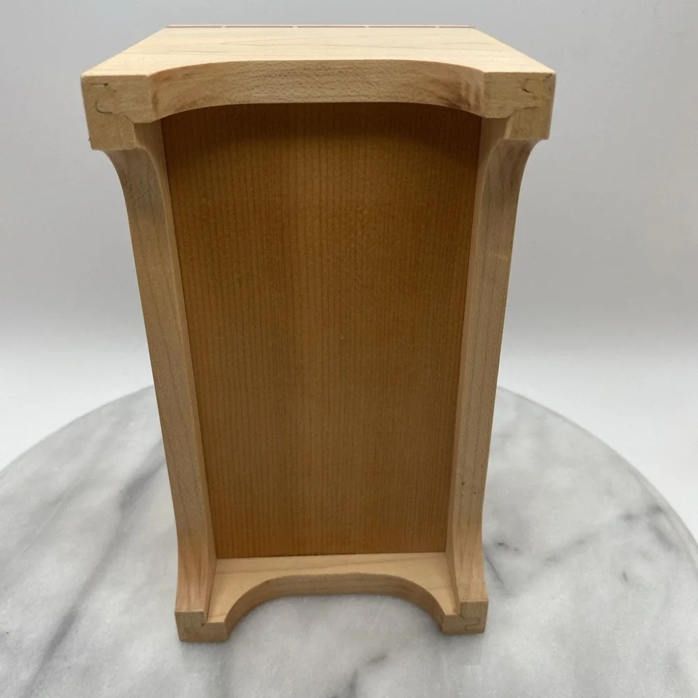 Maple Wood Trinket/Jewelry Box /Removeable Lid/ Inlay Wood 7